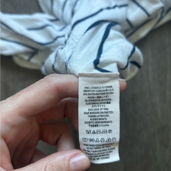 We The Free Striped Shirt in Navy and White - Picture 4 of 6